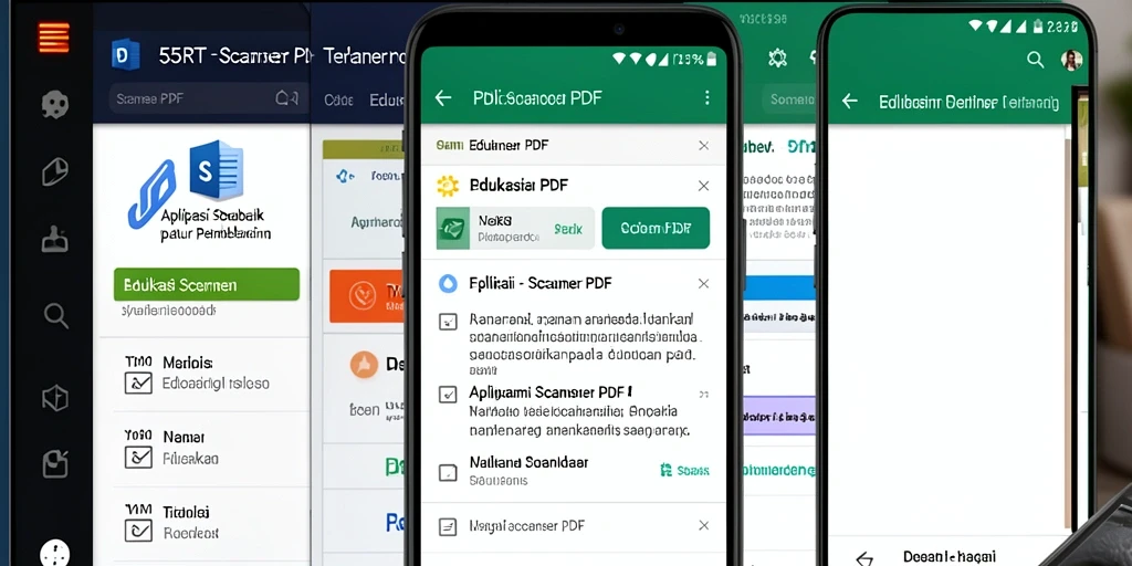 Tampilan antarmuka aplikasi Scanner PDF 55RT yang user-friendly dan fungsional.