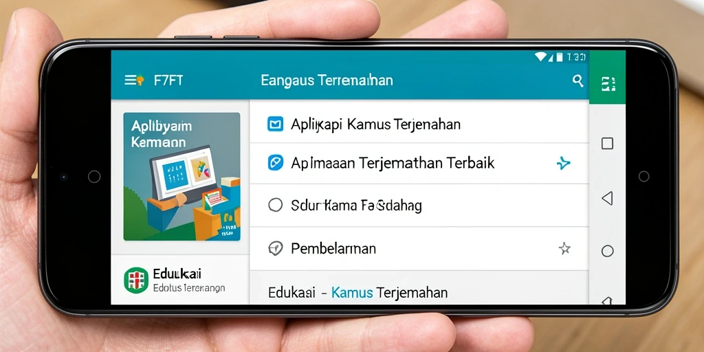 Antarmuka F7F7 yang ramah pengguna untuk Kamus Terjemahan.