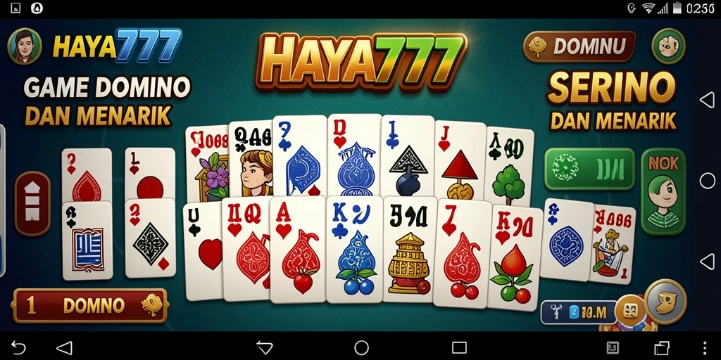 Tampilan antarmuka HAYA777 dalam permainan Domino yang mengasyikkan.