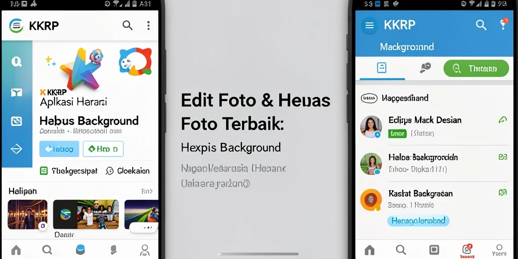Tampilan antarmuka KKRP dengan fitur Hapus Background yang jelas.