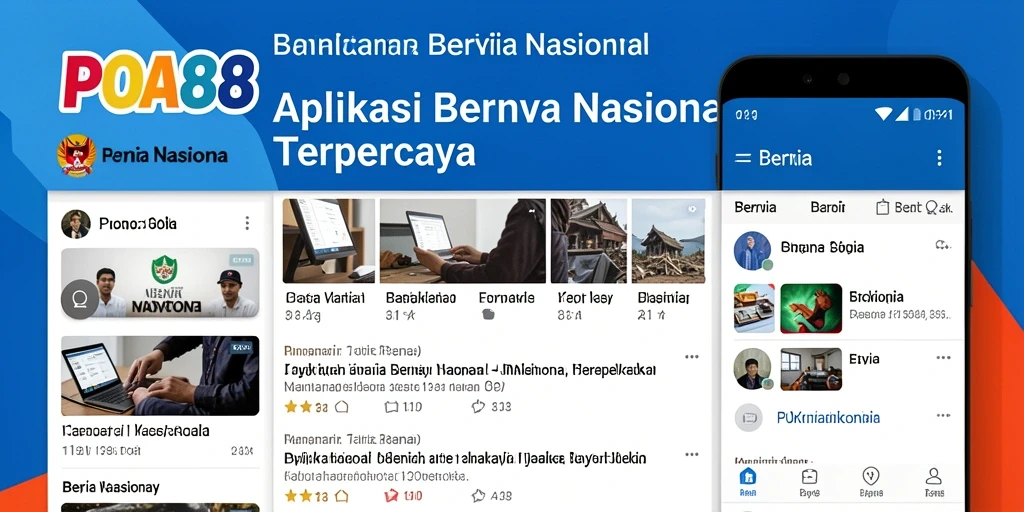 Antarmuka aplikasi POA88 yang menawan dan informatif.