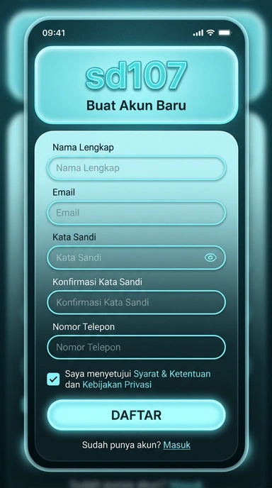 Daftar Akun Baru sd107 untuk Pengguna Android